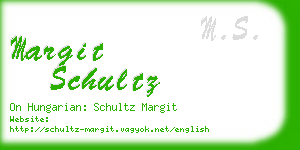 margit schultz business card